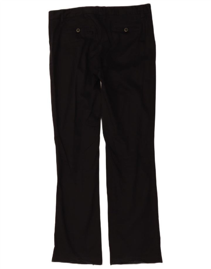 Massimo Dutti Pantalon Chino Bootcut Femme W34 L32 Coton Noir