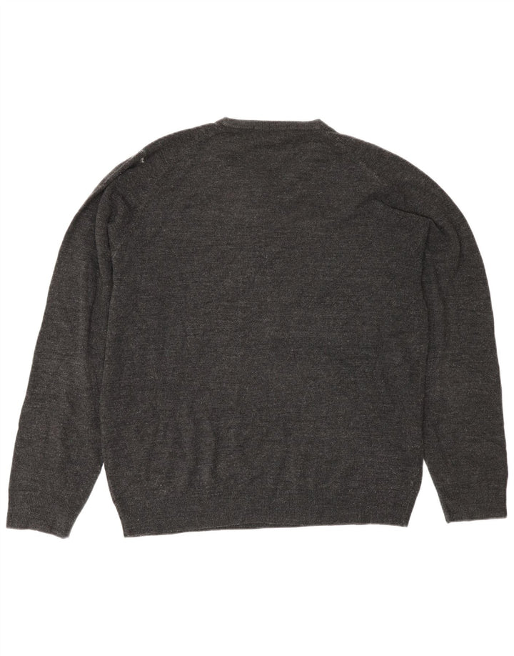 Marks & Spencer Pull Col Ras du Cou Homme Gris Moyen Acrylique