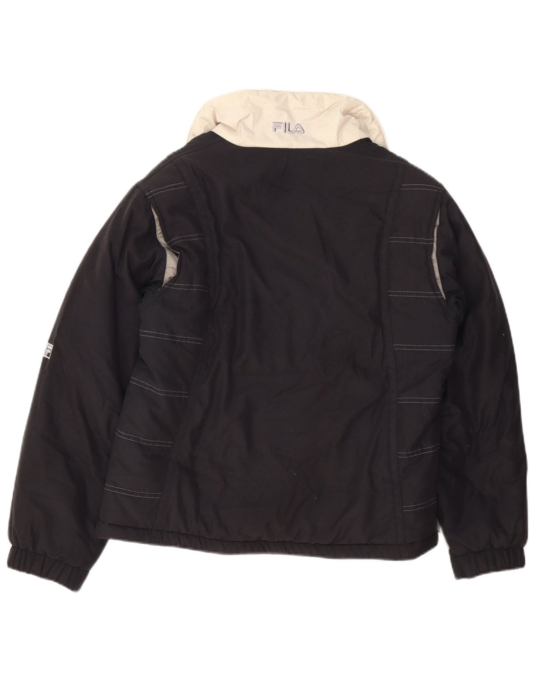 FILA Veste matelassée Femme IT 44 Polyester Noir Moyen