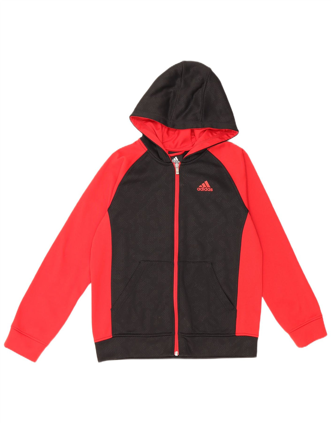 ADIDAS Pull à capuche zippé Climawarm pour garçon 14-15 ans Grand Noir