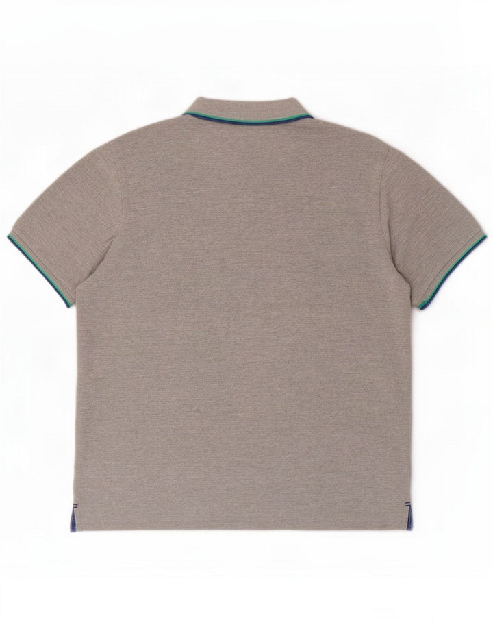 Polo homme North Sails Coton rayé gris moyen