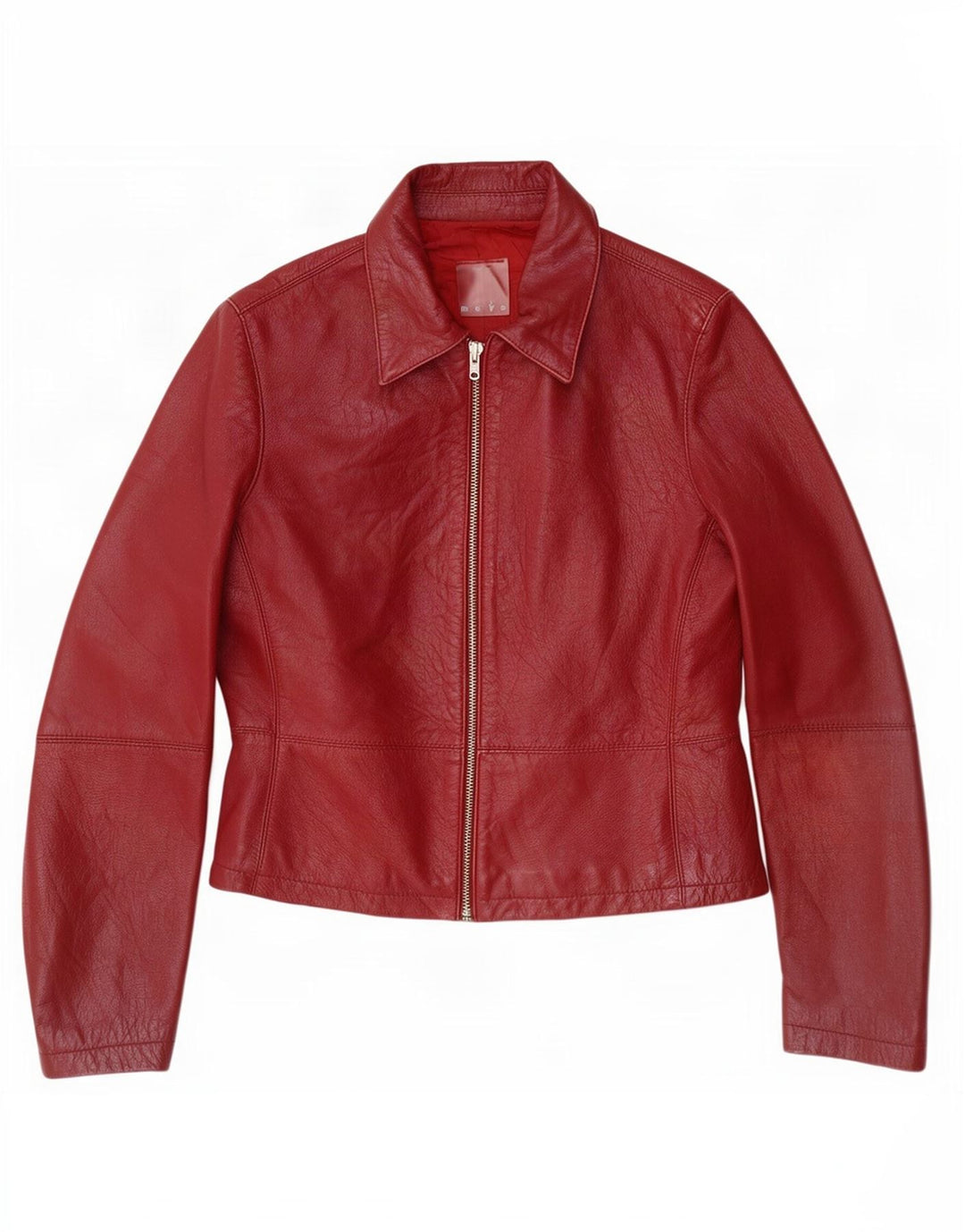 Mays Veste en cuir pour femme IT 42 Rouge moyen