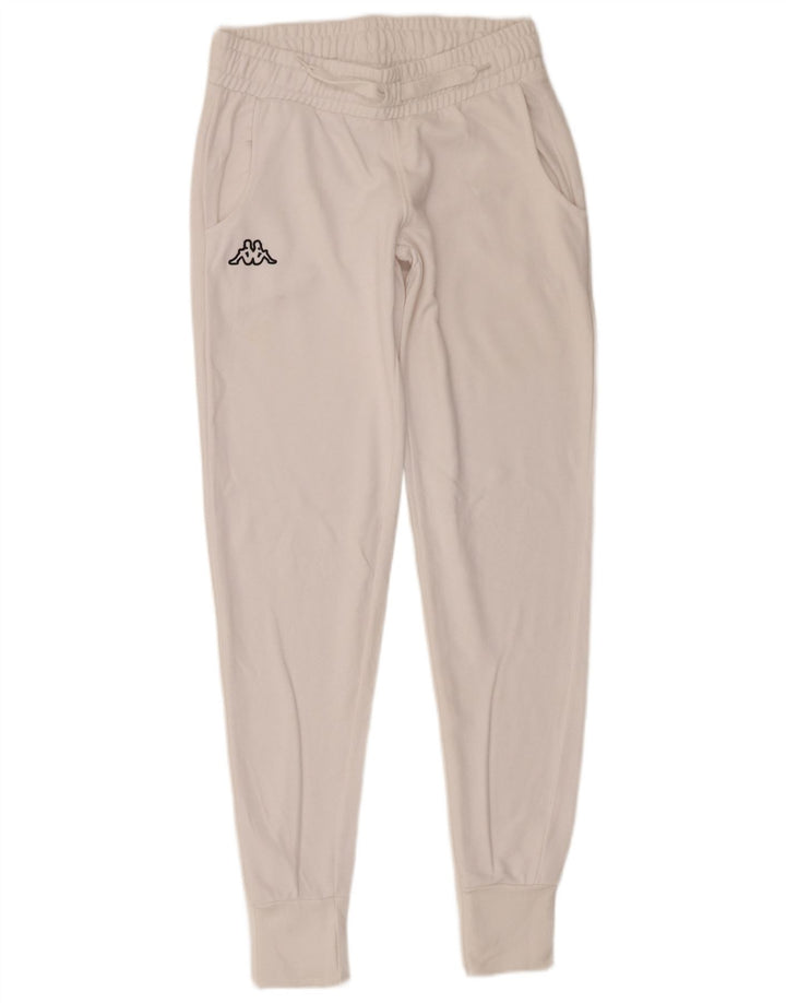 Kappa Pantalon de survêtement pour femme UK 10 Small Blanc