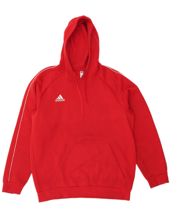 Adidas Pull à capuche pour homme en coton rouge Large