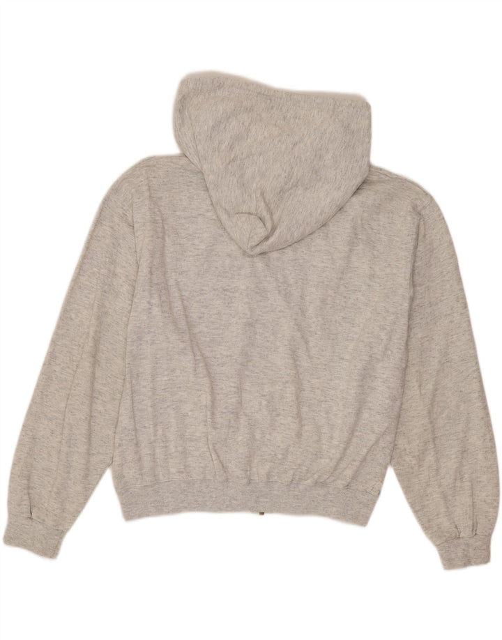 CHAMPION Pull à capuche court zippé pour femme UK 14 Gris moyen moucheté