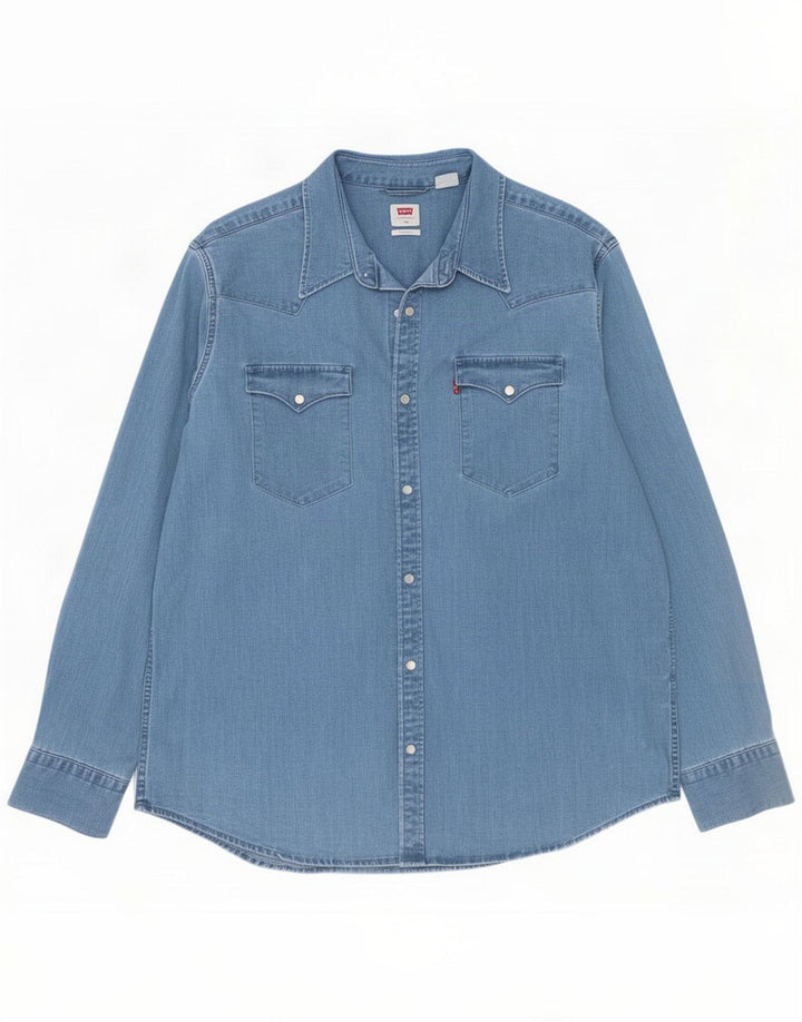 Chemise en jean Levi's Homme XL Bleu Coton