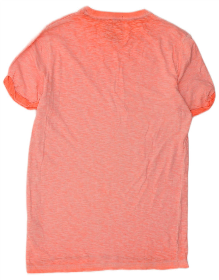 Superdry T-Shirt Top Petit Orange Coton Homme