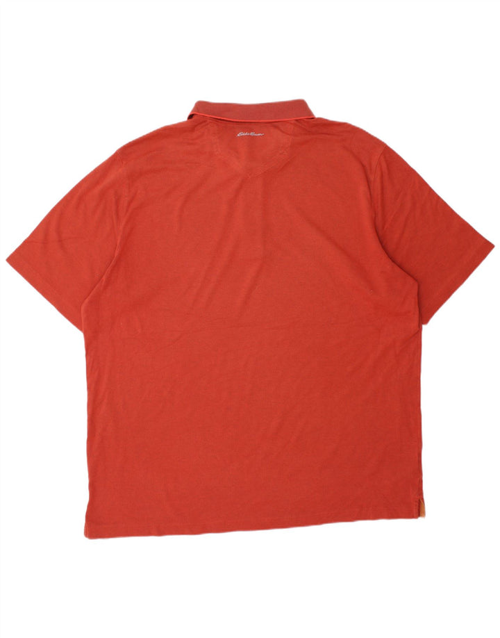 EDDIE BAUER Polo Homme XL Orange Coton
