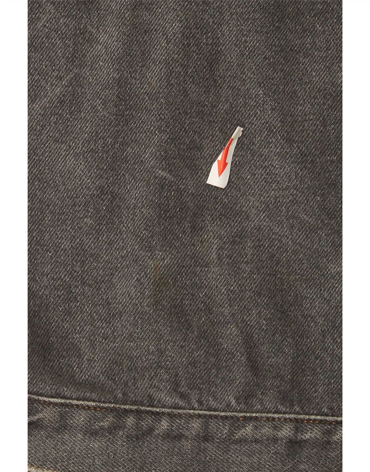 veste en denim homme vintage UK 40 grand coton gris
