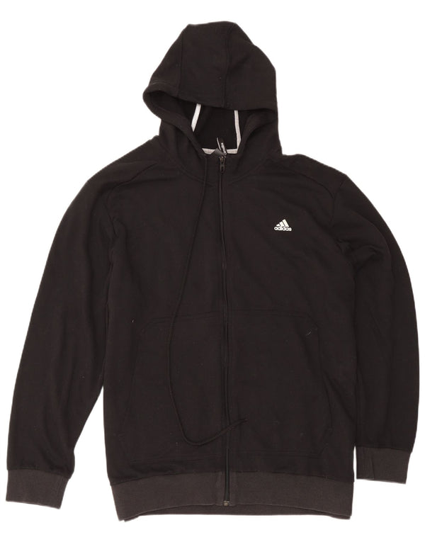 Adidas Pull à capuche zippé Climalite pour homme 2XL Noir Polyester