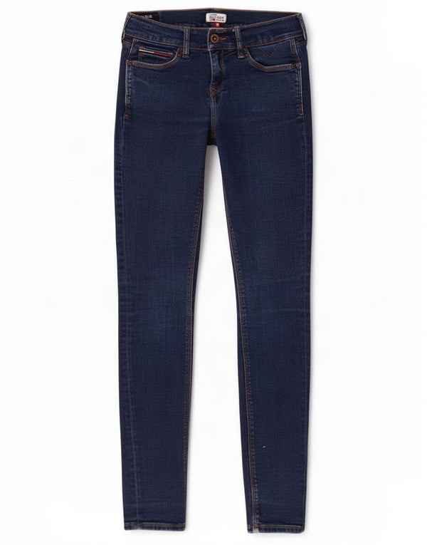 Tommy Hilfiger Jean skinny taille moyenne pour femme W25 L30 en coton bleu marine
