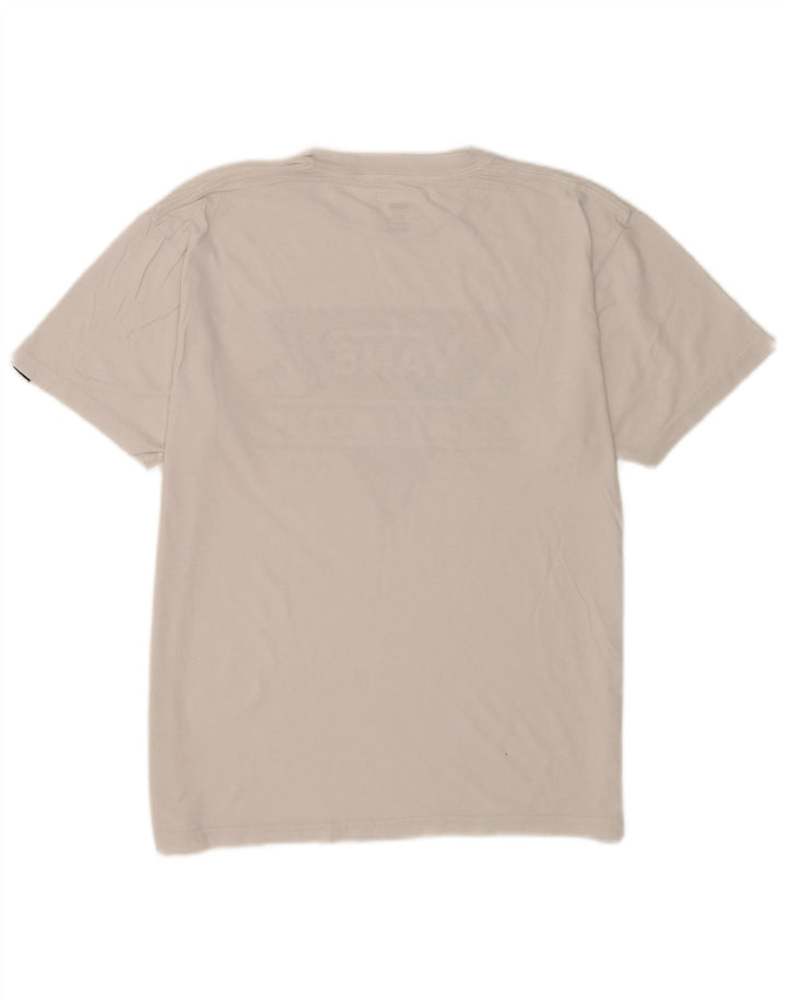 Vans Homme Coupe Classique T-Shirt Graphique Haut Blanc Moyen Coton
