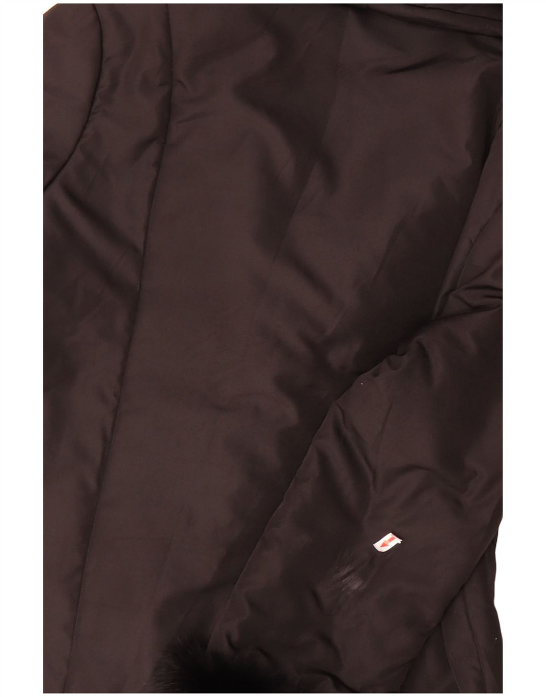 Luisa Spagnoli Veste matelassée surdimensionnée pour femme UK 10 Petit Marron Polyester