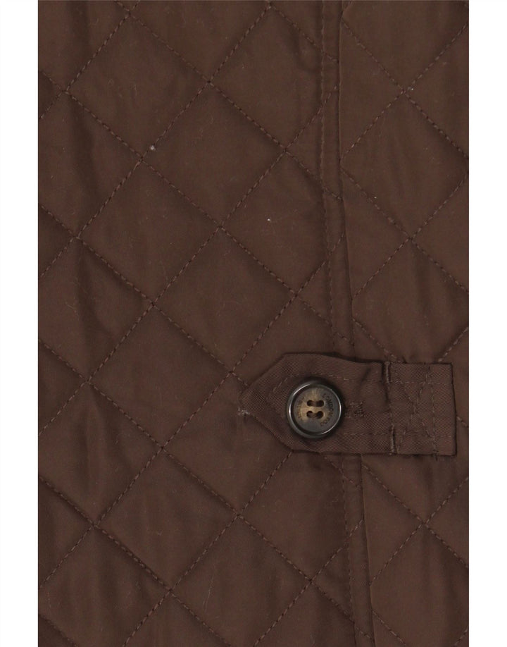 London Fog Veste matelassée pour homme UK 40 Large Marron Polyester