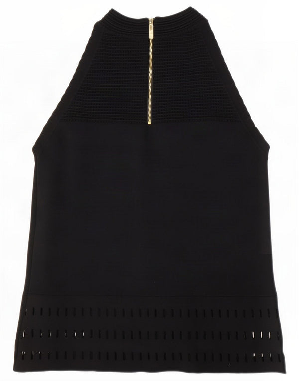 Ted Baker Chemisier pour femme Taille 2 Petit Noir Viscose