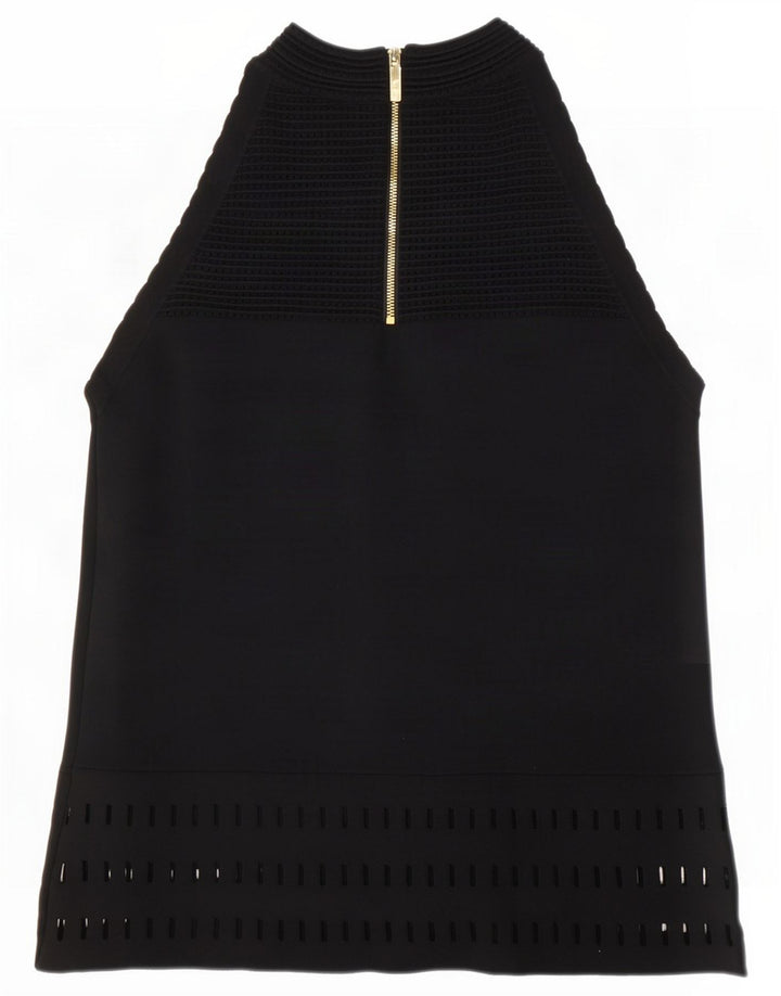 Ted Baker Chemisier pour femme Taille 2 Petit Noir Viscose