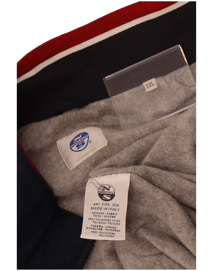 North Sails Veste Bomber Homme UK 44 2XL Bleu Marine Polyamide