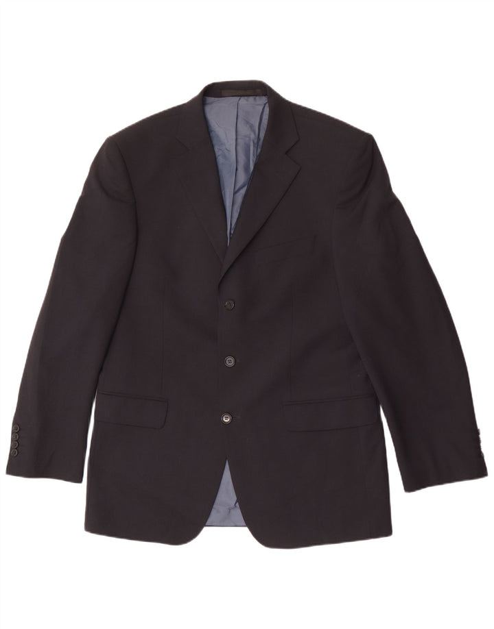 Marks & Spencer Veste blazer à 3 boutons pour homme UK 40 Bleu marine moyen