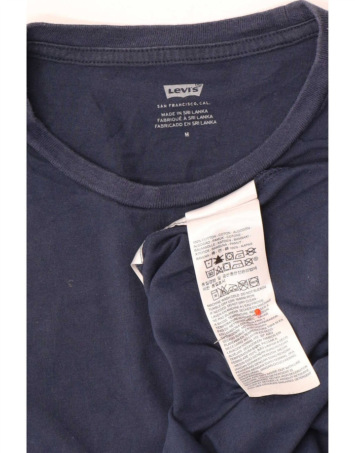 Levi's T-Shirt Graphique Homme Bleu Marine Moyen Coton