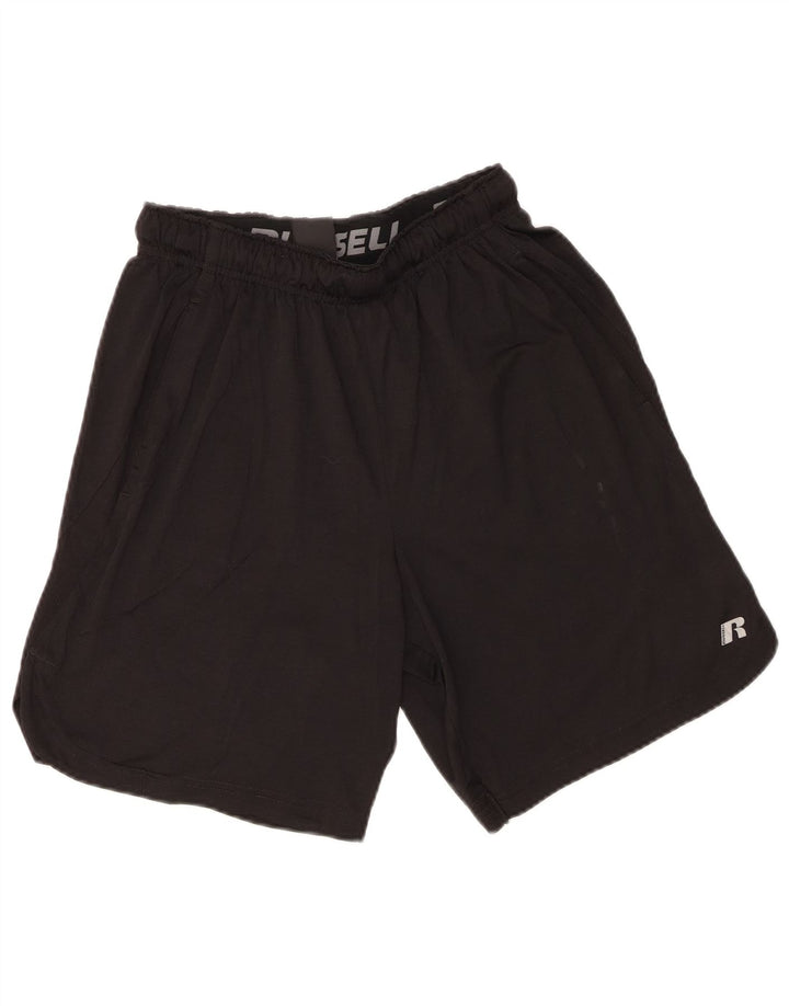 Russell Athletic Short de sport pour homme Petit noir Polyester