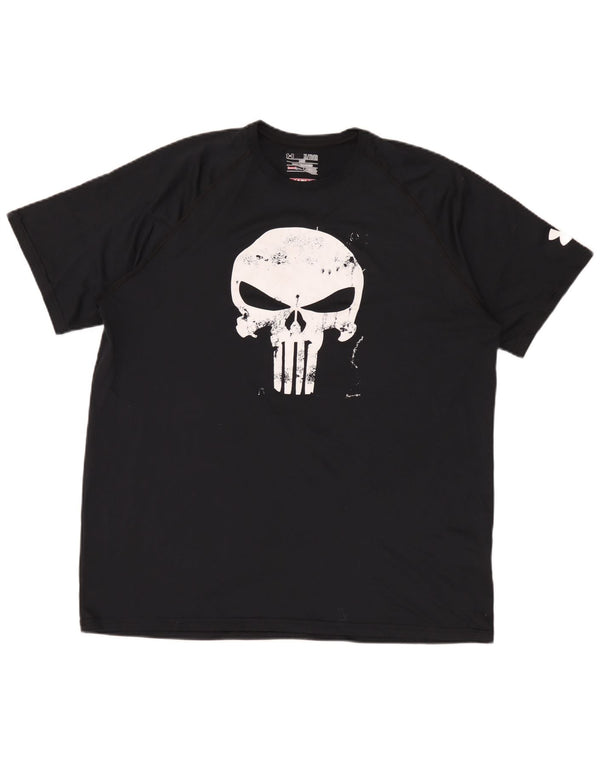Under Armour T-Shirt Heat Gear Graphic Homme XL Noir Polyester