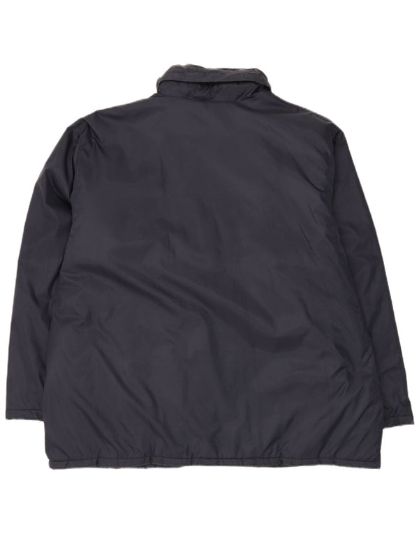 America Veste coupe-vent à capuche pour homme UK 42 XL Bleu marine Polyamide