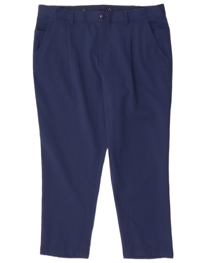 Adidas Pantalon Chino Pegged Homme W38 L28 Bleu Marine Polyester