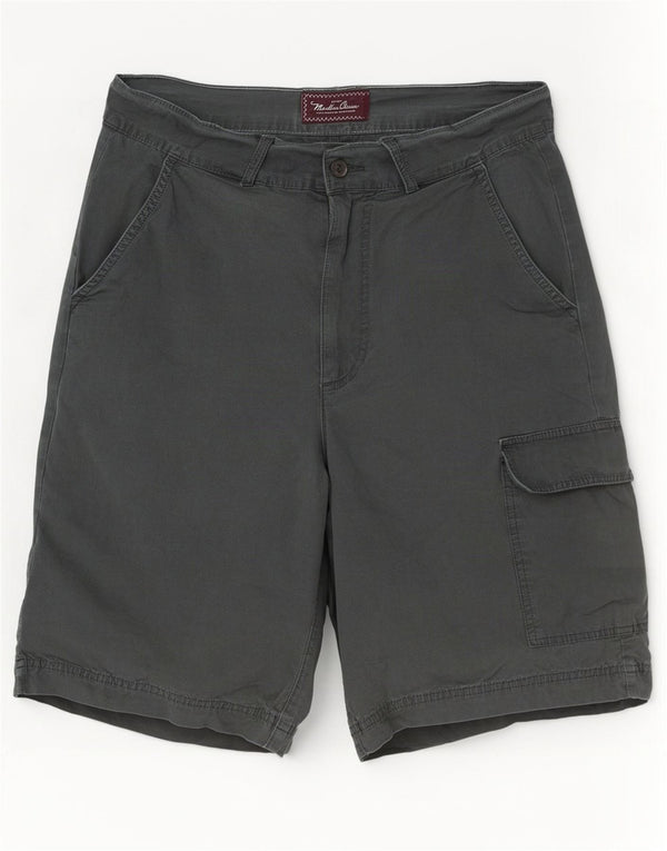 Marlboro Classics Short cargo pour homme EU 50 Large W34 Gris Coton
