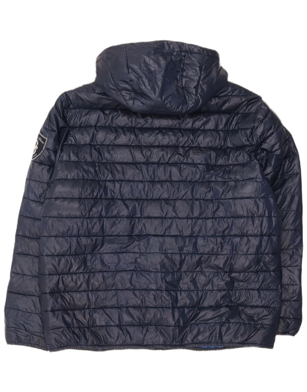 Conte of Florence Veste matelassée à capuche pour homme UK 42 XL Bleu marine