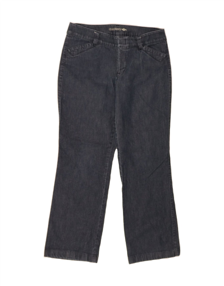 DOCKERS Womens Straight Jeans US 8 Medium W30 L27 Navy Blue Cotton Vintage Dockers and Second-Hand Dockers from Messina Hembry 