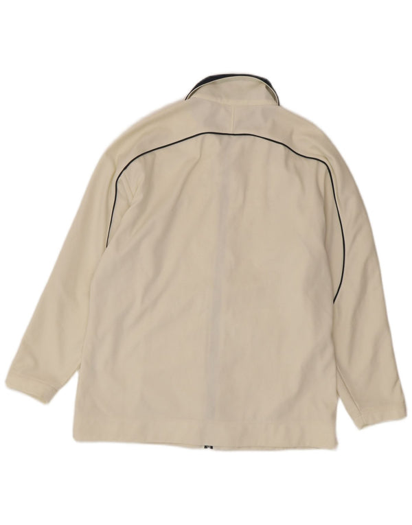 Asics Veste de survêtement coupe régulière pour femme UK 16 Large Blanc Sports
