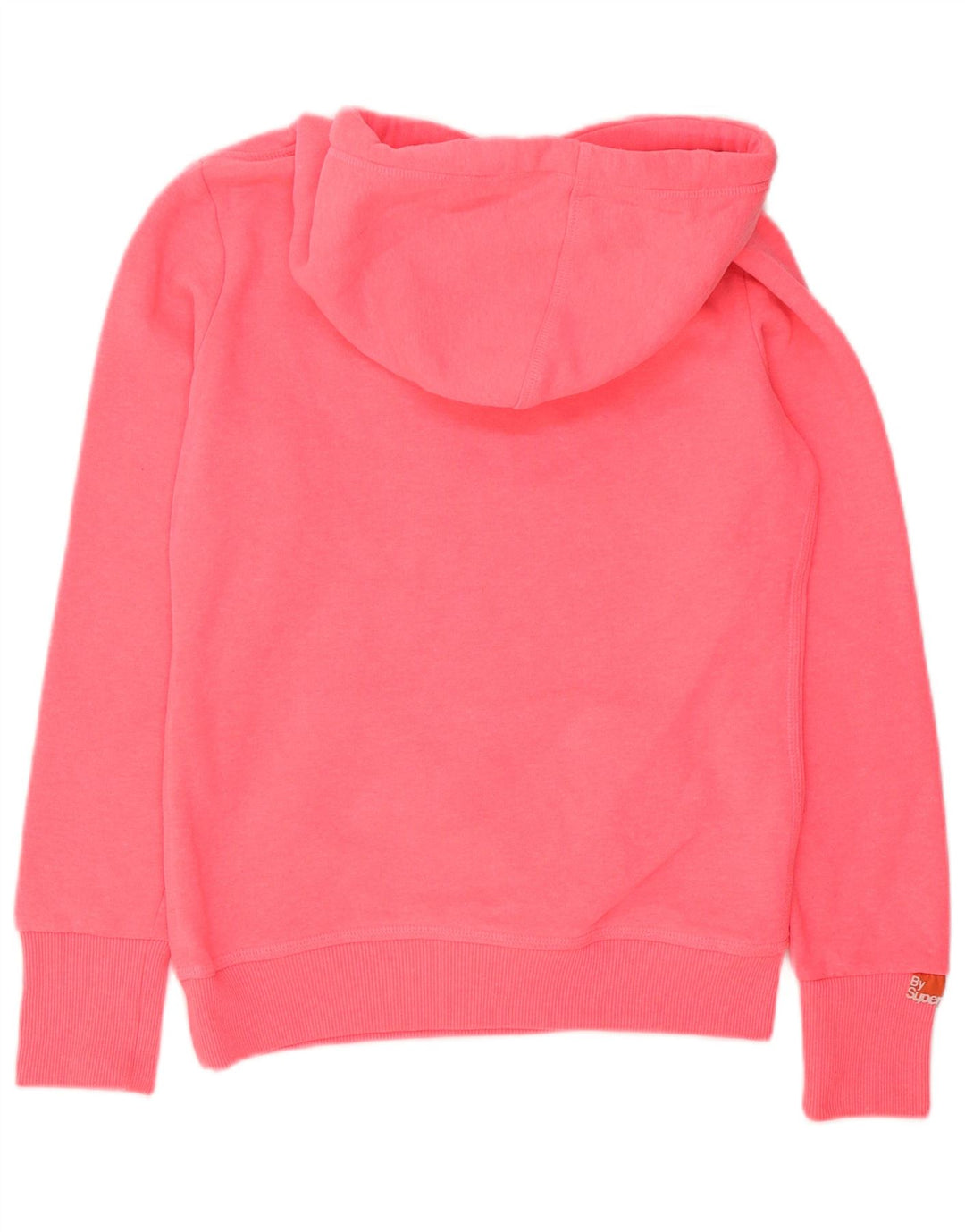 Superdry Pull à capuche graphique pour femme UK 10 Petit Rose Polyester