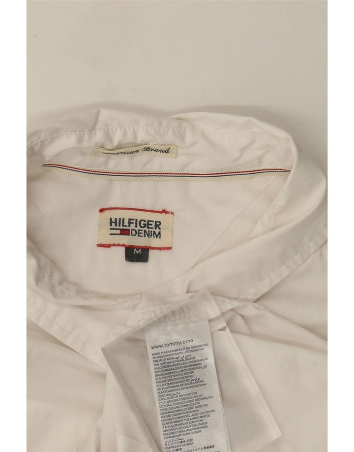 Tommy Hilfiger Chemise Femme UK 12 Coton Blanc Moyen
