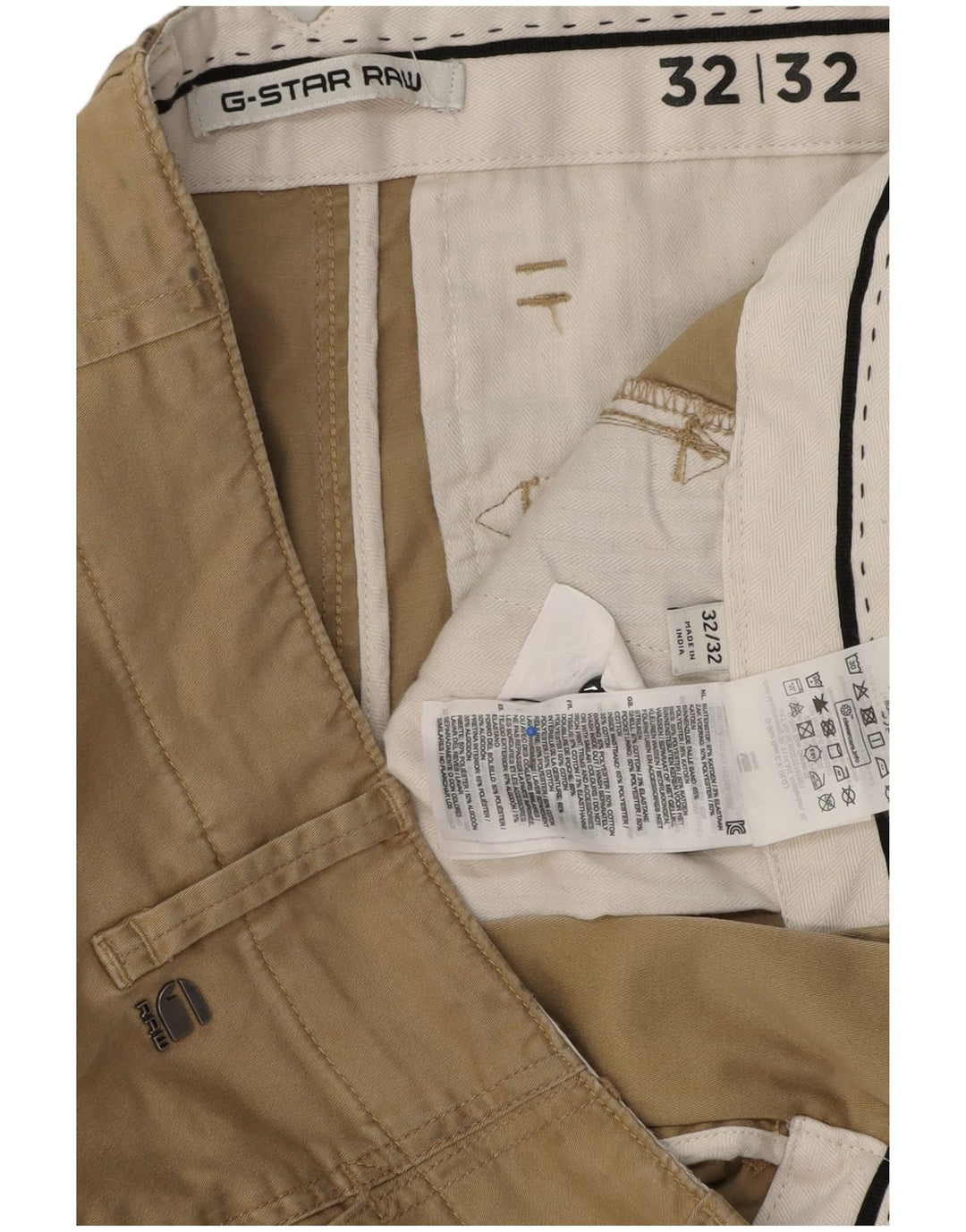 G-Star Pantalon Cargo Slim Homme W32 L32 Coton Beige