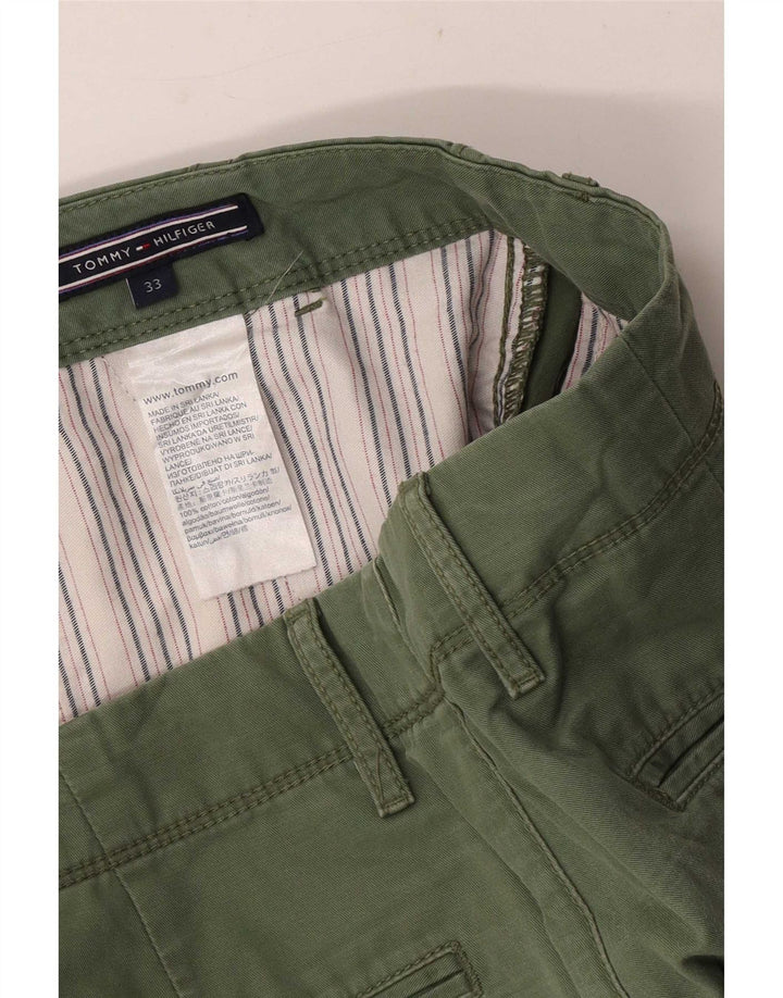 Tommy Hilfiger Short cargo pour homme Medium W33 Vert Coton