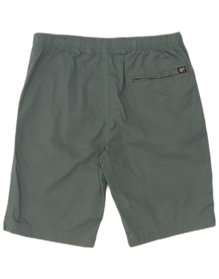 Superdry Short Chino W32 Homme Vert Moyen Coton