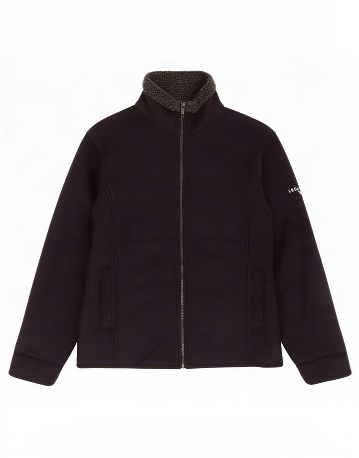 Lee Valley Veste Sherpa Femme UK 38 Medium Bleu Marine Polyester