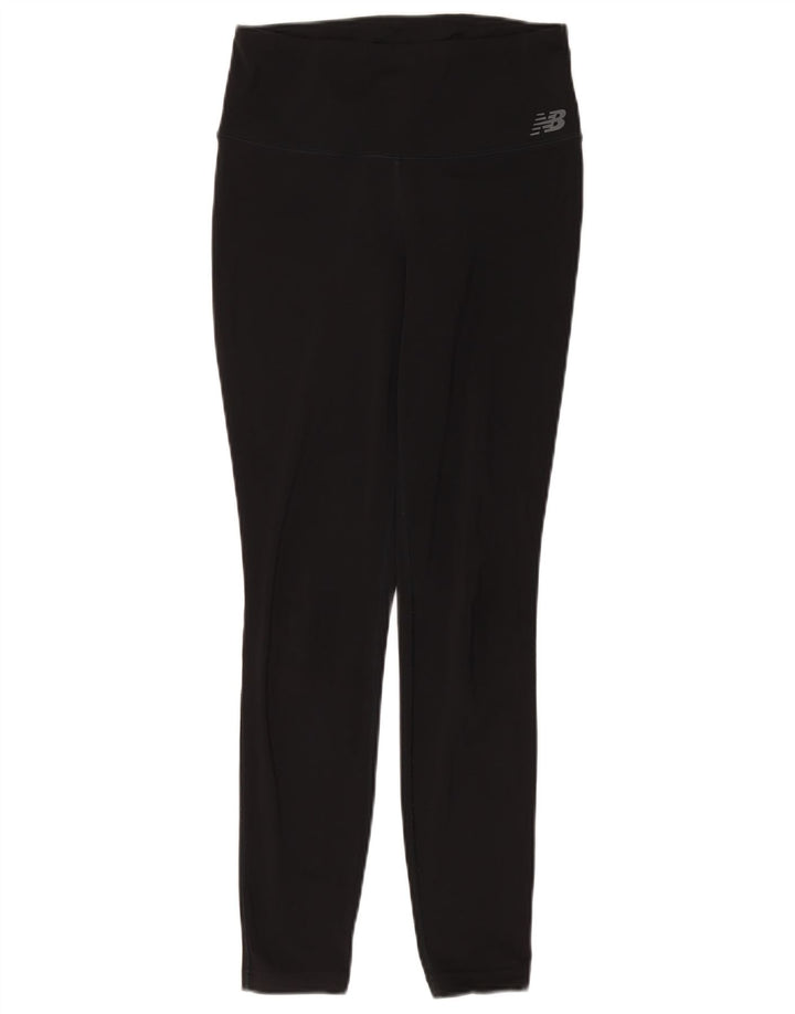 New Balance Leggings Femme UK 14 Polyester Noir Moyen