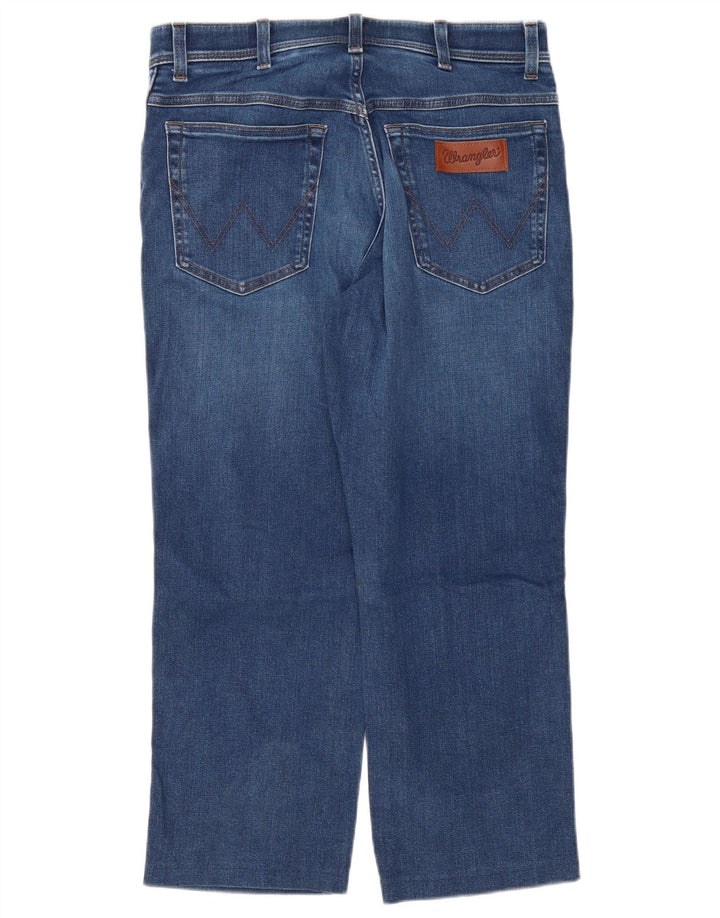 Wrangler Jean Droit Texas Homme W34 L26 Bleu Coton