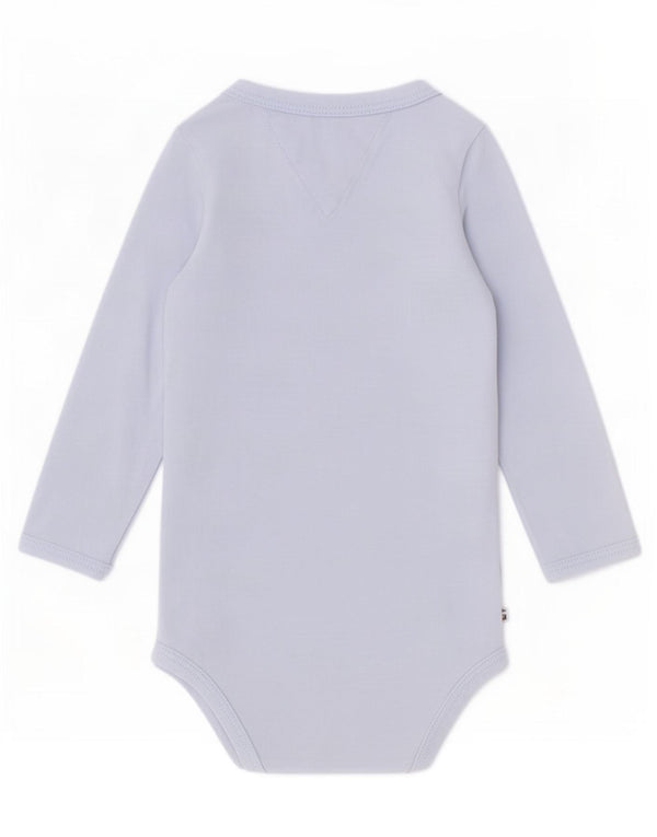 Tommy Hilfiger Body graphique à manches longues pour bébé fille 3-6 mois Bleu