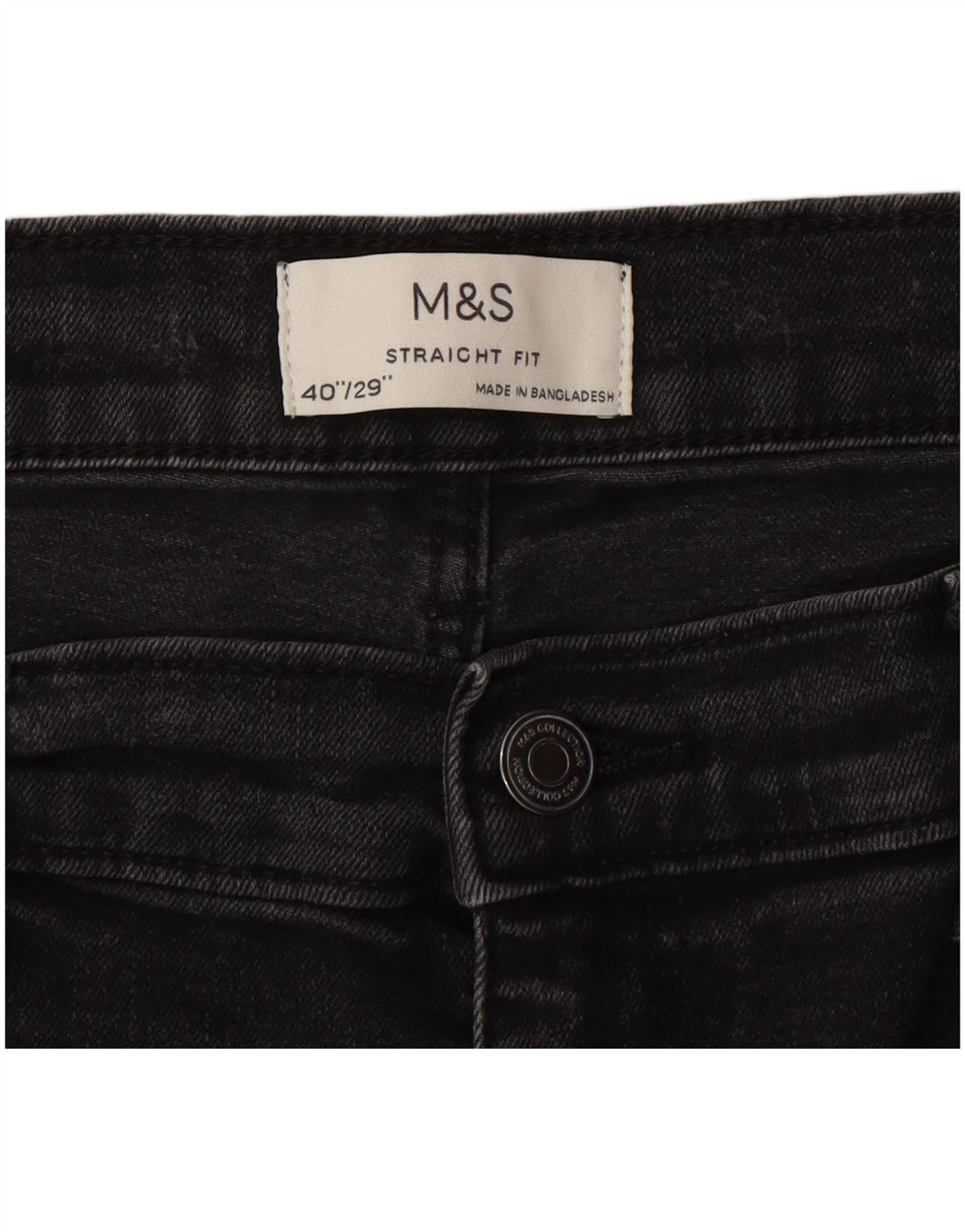 Marks & Spencer Jean droit homme W40 L29 gris coton