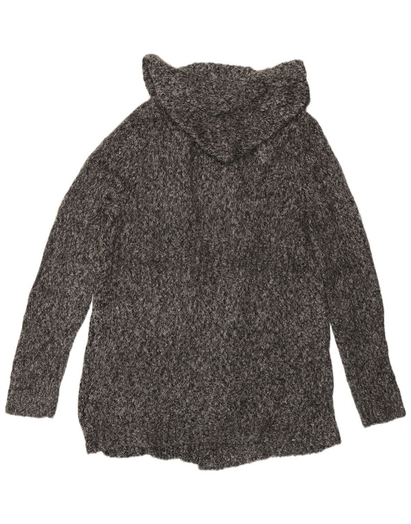 Eddie Bauer Cardigan à capuche pour femme UK 14 Gris moyen moucheté