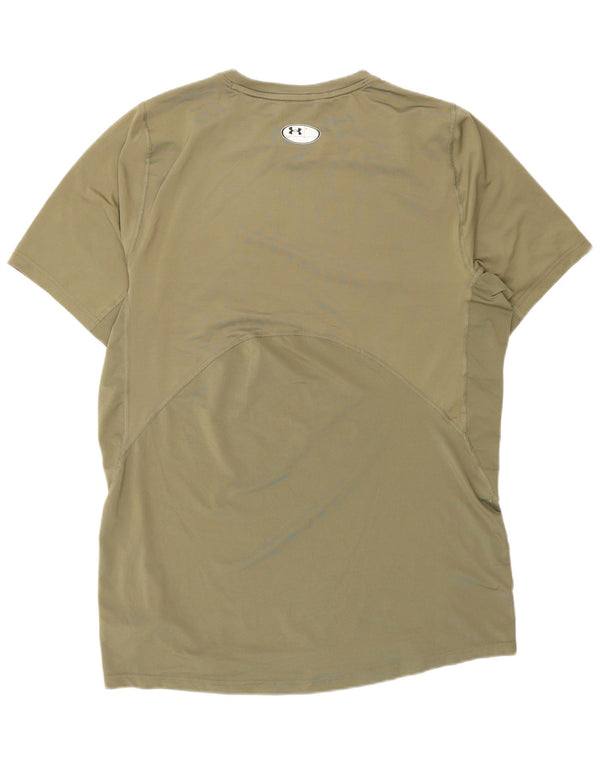 Under Armour Heat Gear T-Shirt Haut Homme Kaki Polyester
