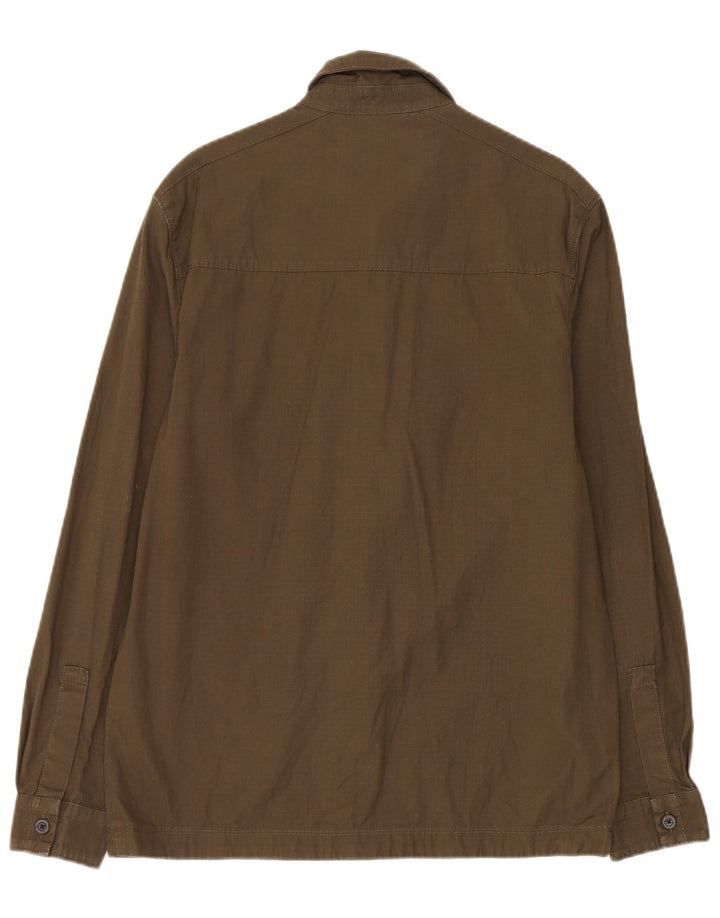 Lyle & Scott Chemise Homme Kaki Moyen Coton