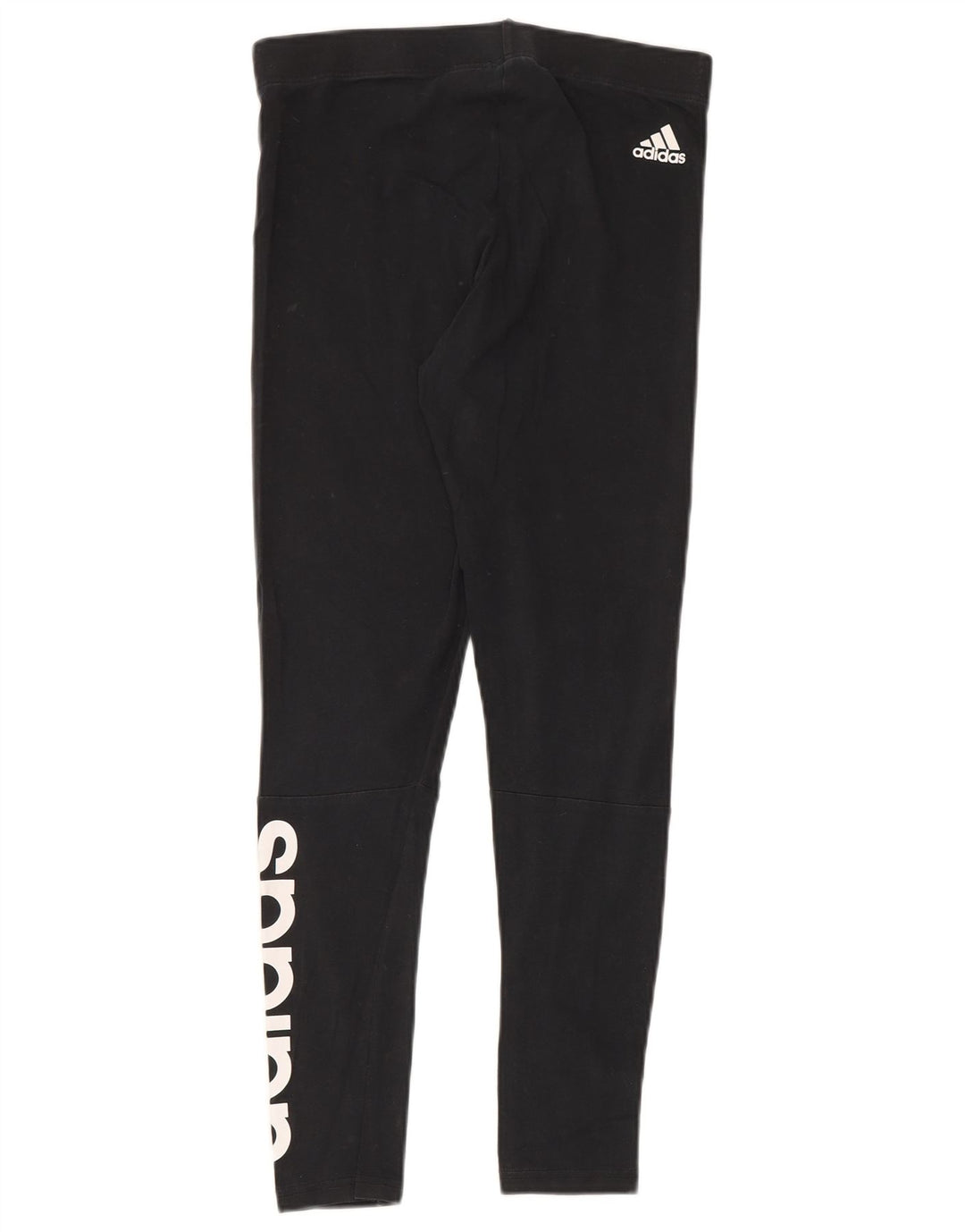 Adidas Leggings graphiques pour femmes UK 12 coton noir moyen