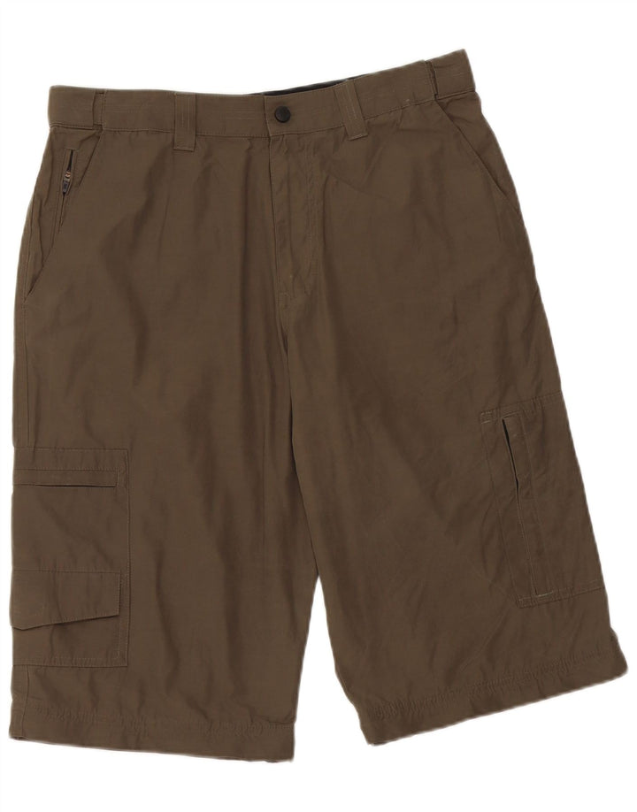 Marks & Spencer Short Cargo W32 Homme Kaki Moyen Polyamide