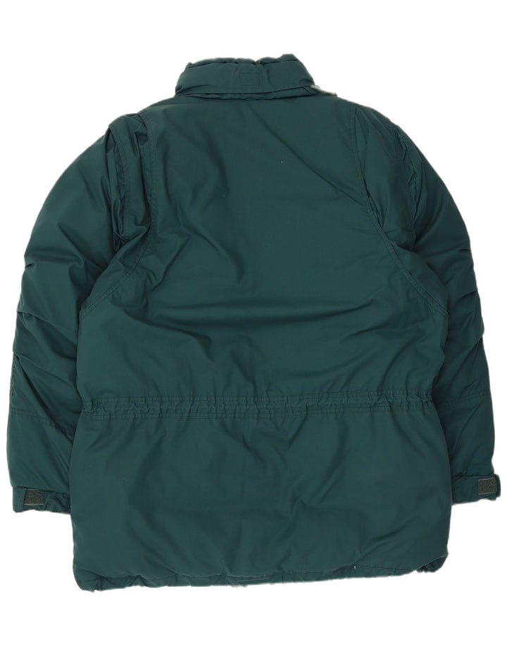 veste de ski rembourrée à capuche vintage pour hommes IT 54 2XL Polyester vert