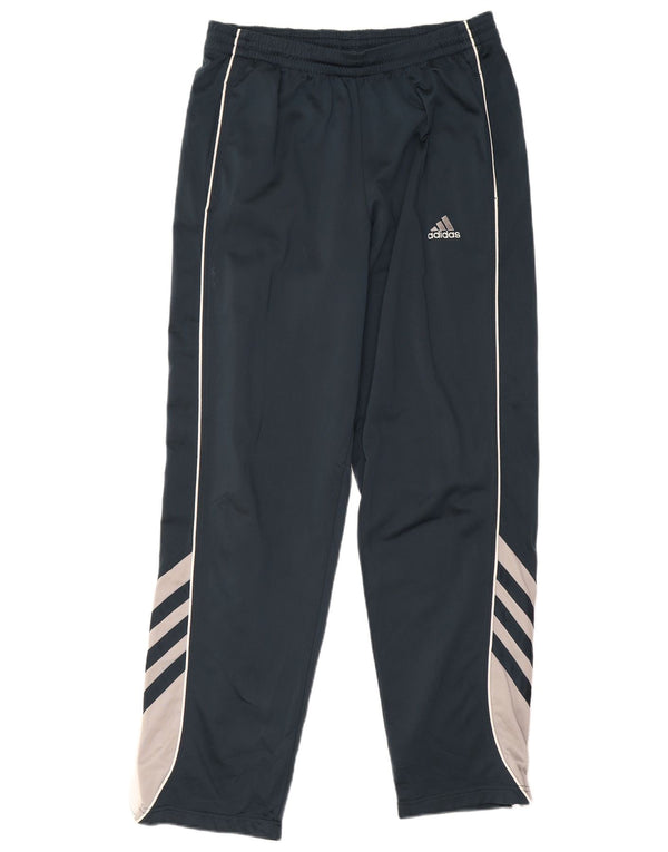 Adidas Pantalon de survêtement pour homme UK 42/44 Large Bleu marine Colourblock