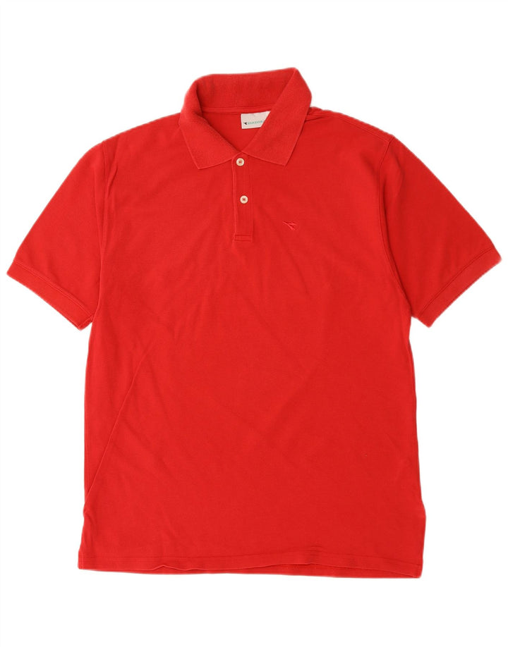 DIADORA Polo Homme Grand Rouge Coton