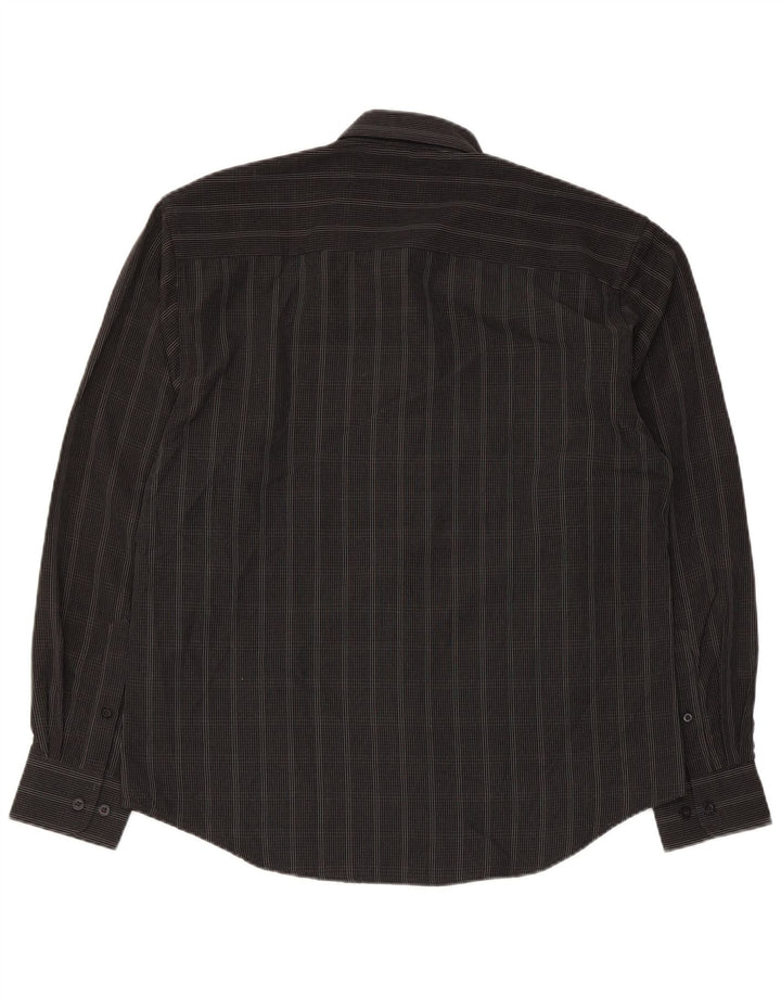 Pierre Cardin Chemise Homme Moyen Carreaux Noir Polyester